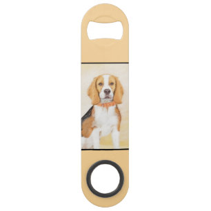 Abrebotellas De Bar Beagle Hound Dog Pintura original de animales