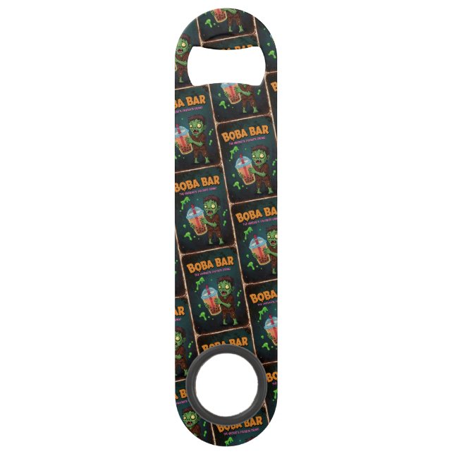 Abrebotellas De Bar Boba Bar – Stainless Steel Bottle Opener (Anverso)