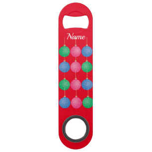 Abrebotellas De Bar Bolas de adorno de árbol de Navidad Thunder_Cove