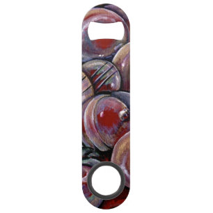 Abrebotellas De Bar Bolas de Navidades rojos