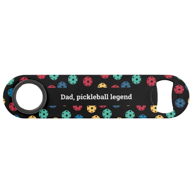 Abrebotellas De Bar 😍 bolas retro / negro (Reverso Horizontal)