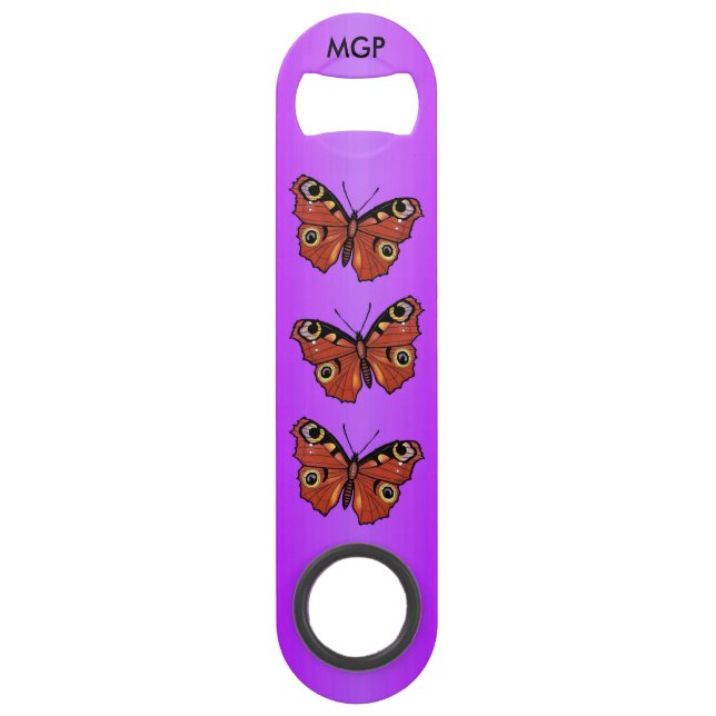 Abrebotellas De Bar Bonito Vivid Monarch Butterfly Purple (Anverso)