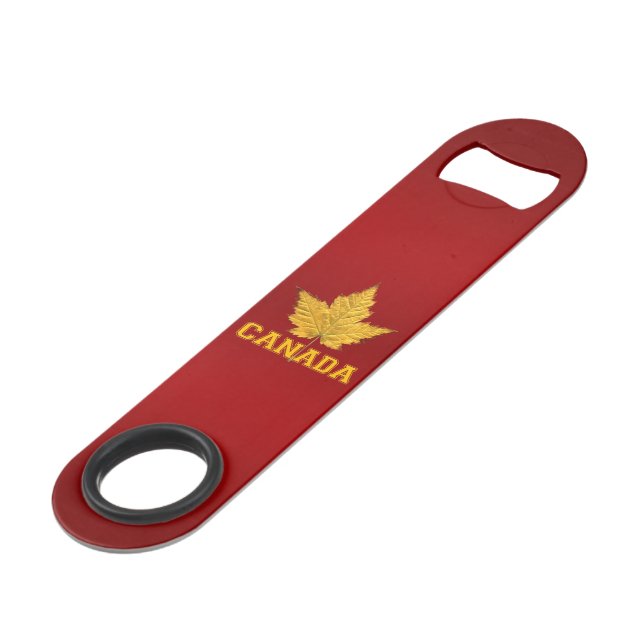Abrebotellas De Bar Botella de Canadá Abrió Varsity de Canadá (Ángulo frontal)