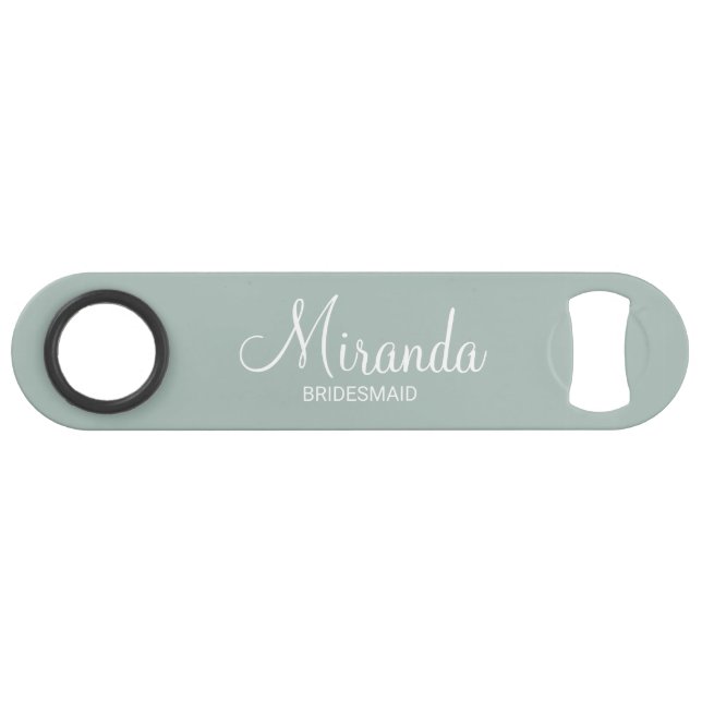 Abrebotellas De Bar Bridesmaid personalizada de escritura moderna (Anverso (Horizontal))