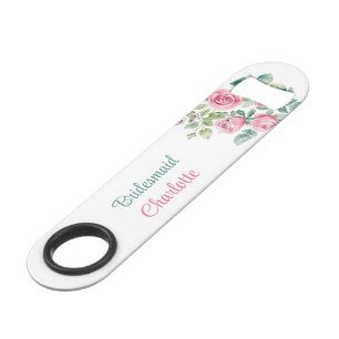 Abrebotellas De Bar Bridesmaid rosa rosada de Rubor