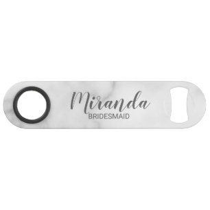 Abrebotellas De Bar Bridesmiad personalizada de escritura moderna