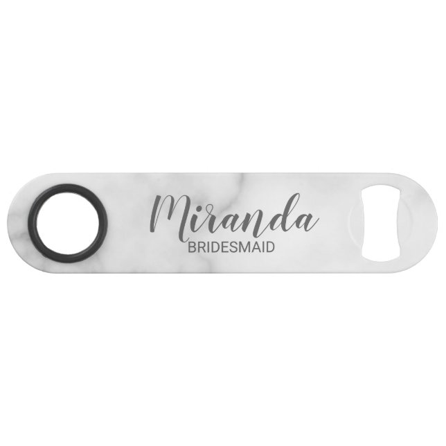 Abrebotellas De Bar Bridesmiad personalizada de escritura moderna (Anverso (Horizontal))