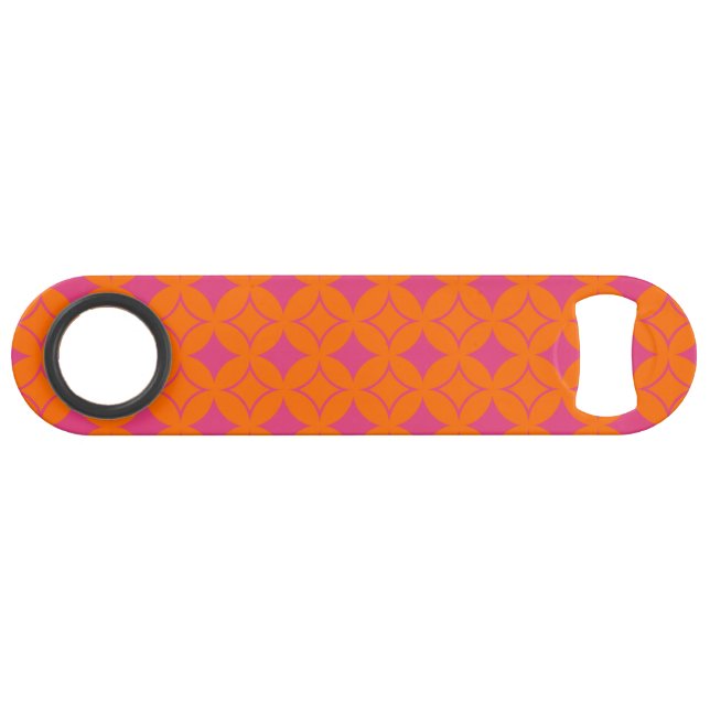 Abrebotellas De Bar Buques rosa y naranja (Anverso (Horizontal))