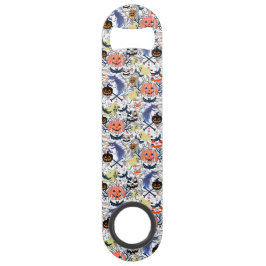 Abrebotellas De Bar Calabaza de ghouls de halloween retro Mikitiez