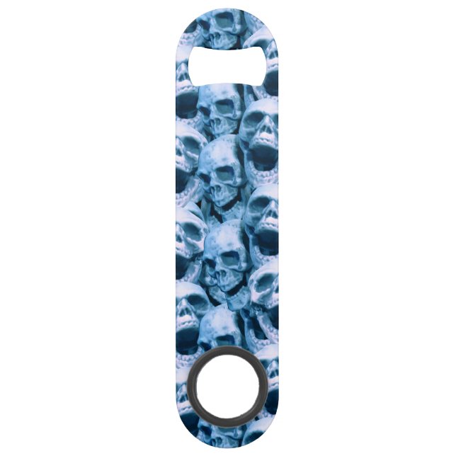 Abrebotellas De Bar Calaveras azules (Anverso)