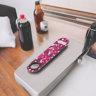 Abrebotellas De Bar Camuflaje rosa