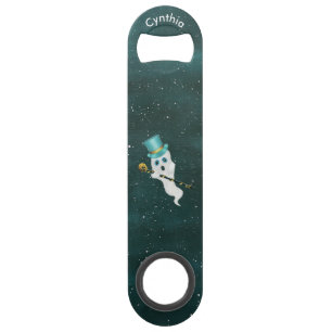 Abrebotellas De Bar Caña de cráneo Gorra de cielo fantasma vestida de 