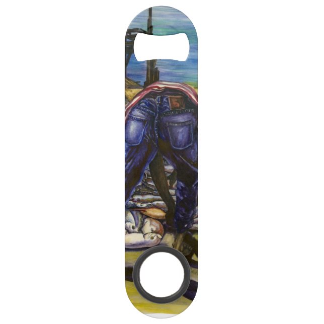 Abrebotellas De Bar Catch de la mañana, isla del puerto (Anverso)