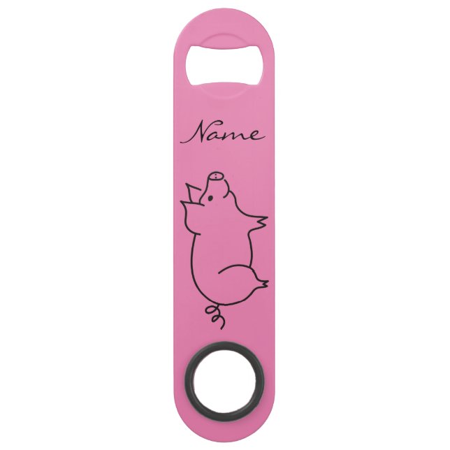 Abrebotellas De Bar Cerdo Animal Thunder_Cove (Anverso)