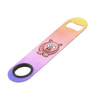 Abrebotellas De Bar Cerdo rosado con pollos rodados