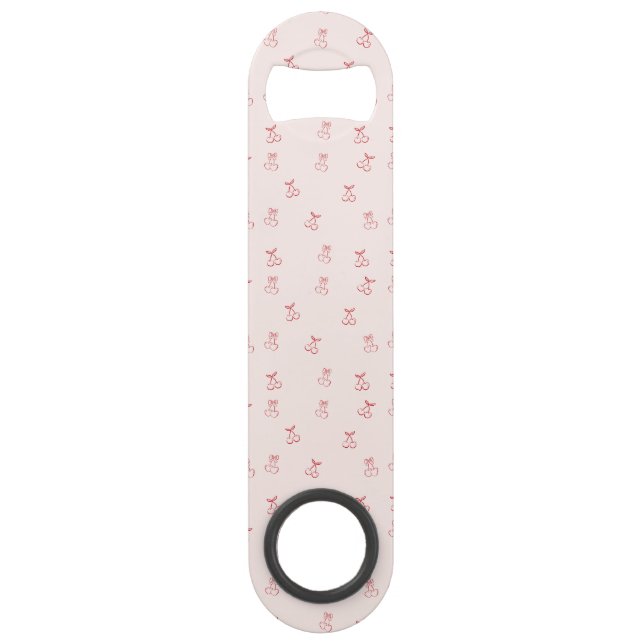 Abrebotellas De Bar Cherry Outline Minimalism (Anverso)