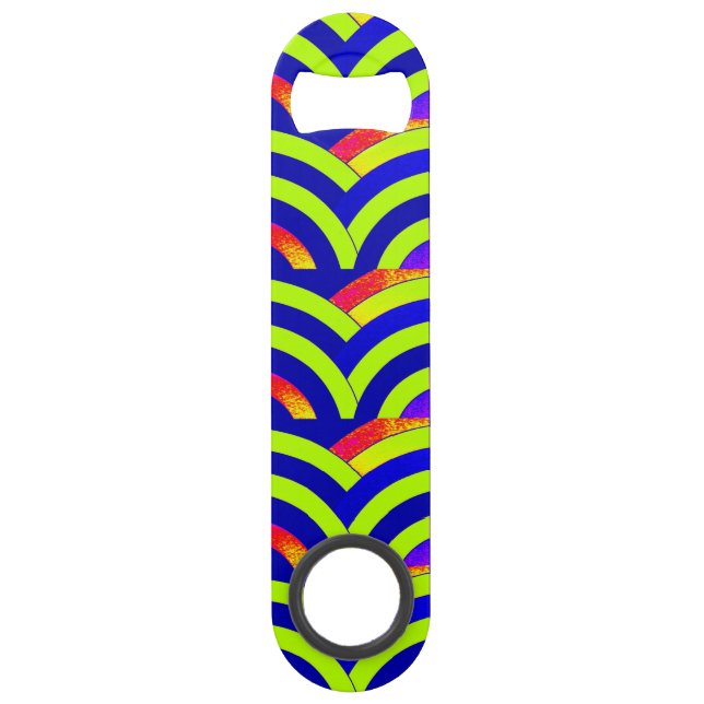 Abrebotellas De Bar Chevrons modernos y de diseño de moda (Anverso)