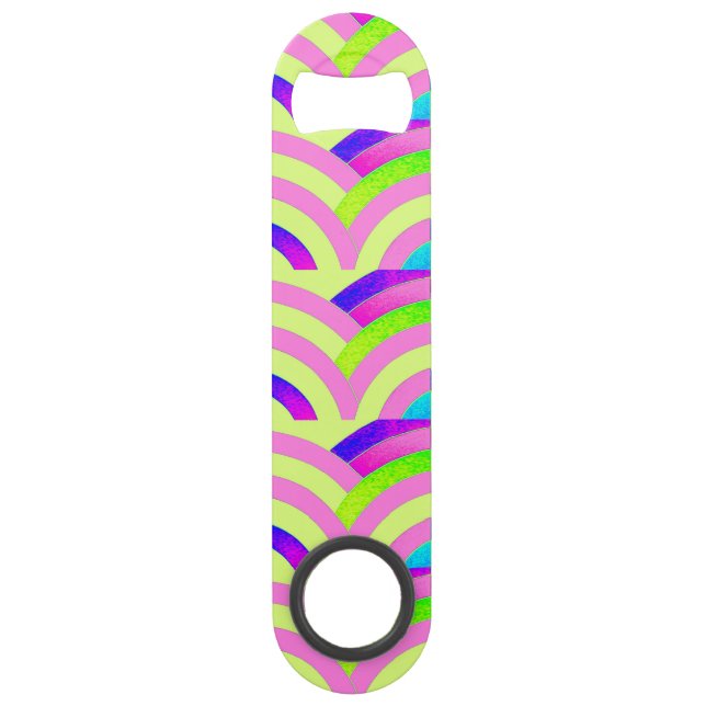 Abrebotellas De Bar Chevrons modernos y de diseño de moda (Anverso)