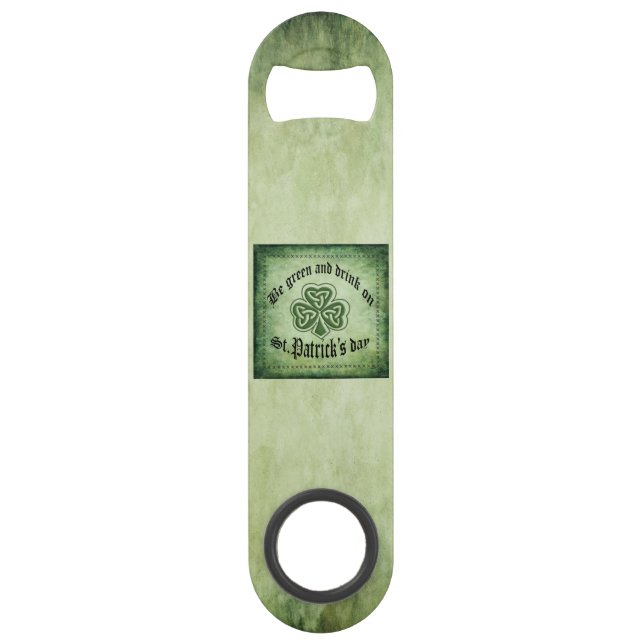 Abrebotellas De Bar Chismoso irlandés de moda vintage (Anverso)