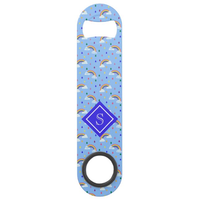 Abrebotellas De Bar Cielo arcoiris crudo personalizado (Anverso)