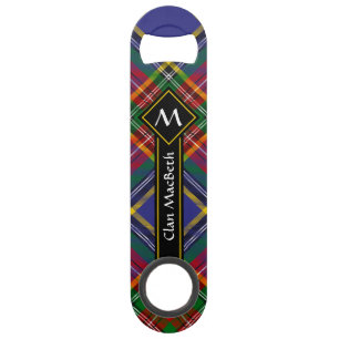 Abrebotellas De Bar Clan MacBeth Tartan Bar Key