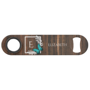 Abrebotellas De Bar Clave de barra personalizada de mariposa Verde azu