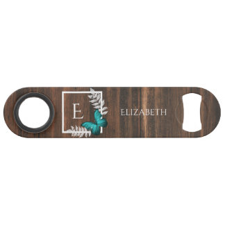 Abrebotellas De Bar Clave de barra personalizada de mariposa Verde azu