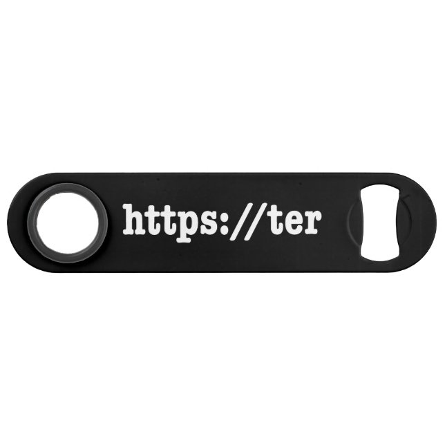 Abrebotellas De Bar código https://ter (Anverso (Horizontal))