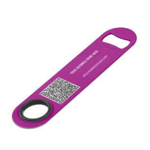 Abrebotellas De Bar Código QR y clave de barra de texto Personalizado