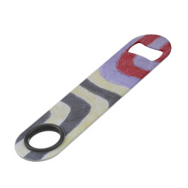 Abrebotellas De Bar Coloured Waves Stainless Steel Bottle Opener