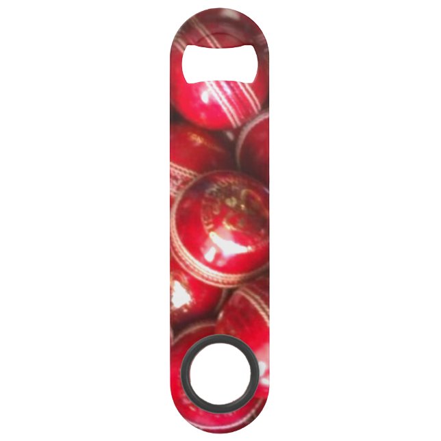 Abrebotellas De Bar Cricket Balls Red Cricketball Sport (Reverso)