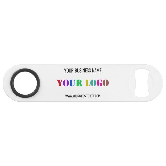 Abrebotellas De Bar Custom Logo Name Website Promotional Personalized (Anverso (Horizontal))