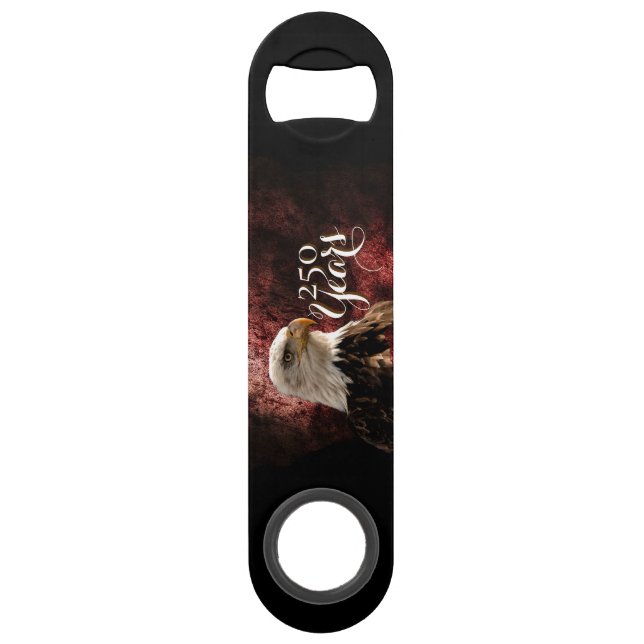 Abrebotellas De Bar Customizable Patriotic Eagle Bottle Opener (Anverso)