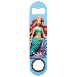 Abrebotellas De Bar Cute Sirena Pelirroja Thunder_Cove