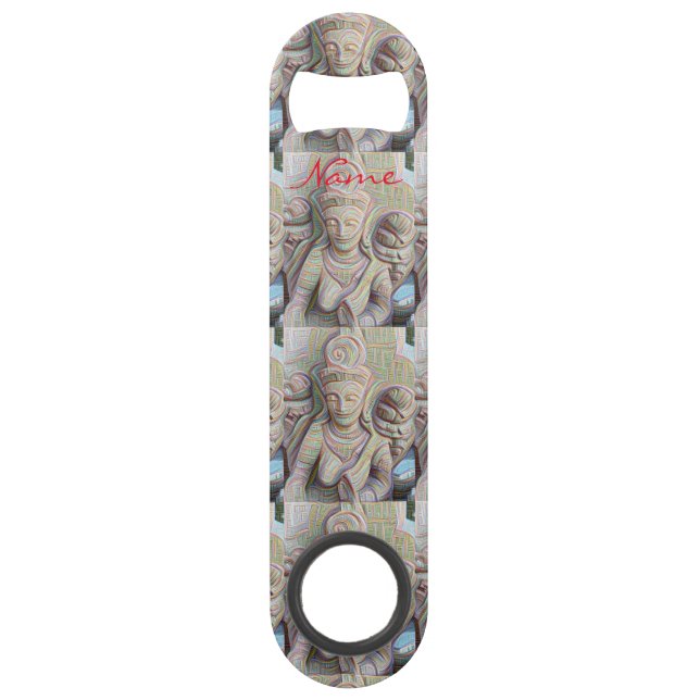 Abrebotellas De Bar Dakinis Thunder_Cove tallado en piedra (Anverso)