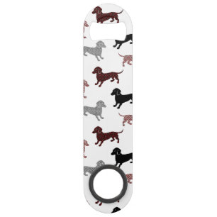 Abrebotellas De Bar Damask Dackel Cute Dachshunds