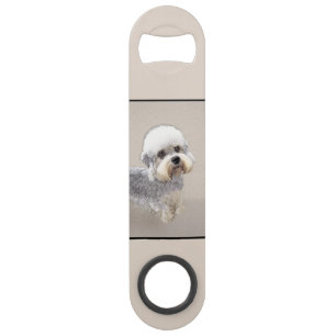 Abrebotellas De Bar Dandie Dinmont Terrier Pintura Original De Perro