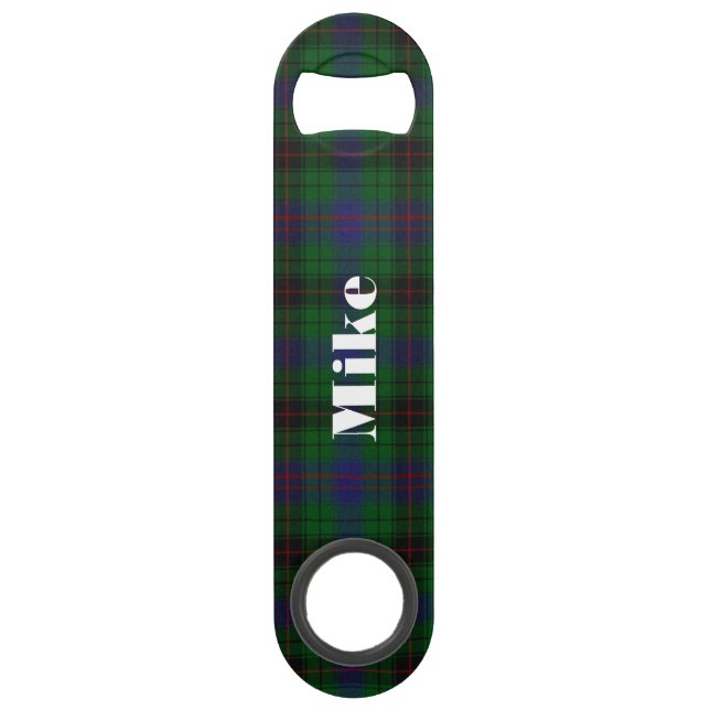 Abrebotellas De Bar Davidson Plaid Personalizado Speed Bottle Opener (Anverso)