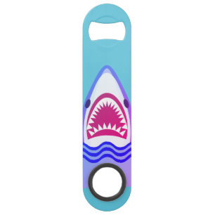 Abrebotellas De Bar Dibujo animado divertido del tiburón