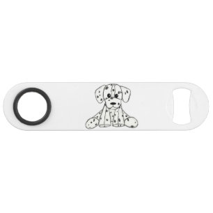 Abrebotellas De Bar Dibujo de perro de peluche dálmata contorno simple