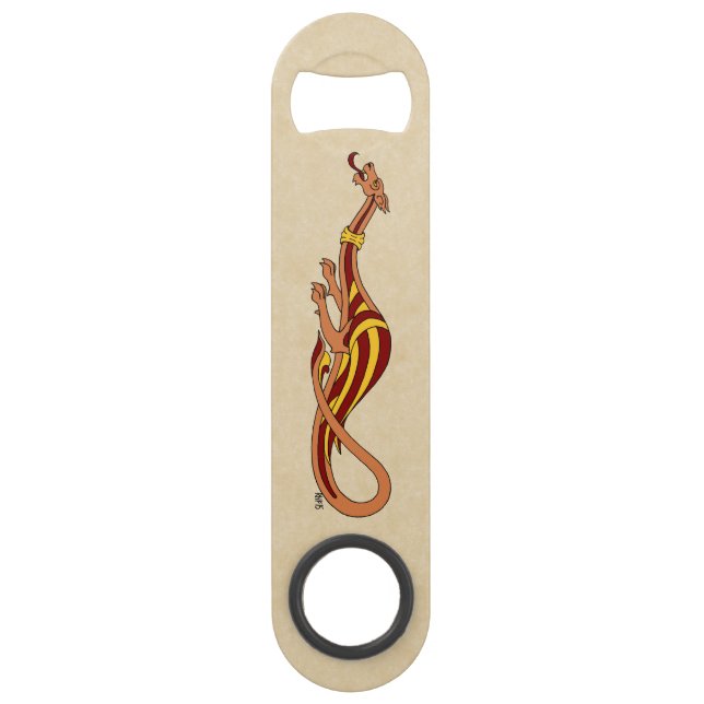 Abrebotellas De Bar Diseño de dragones medievales 2015 (Anverso)