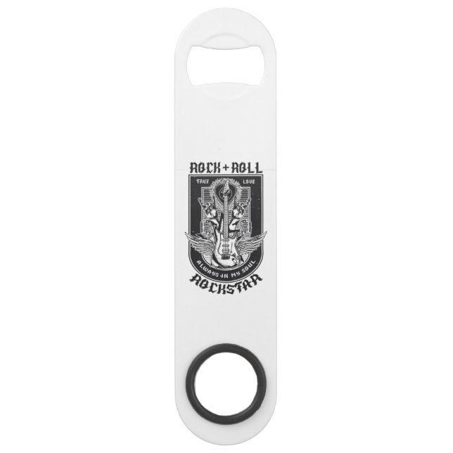 Abrebotellas De Bar Diseño de rock de guitarra (Anverso)