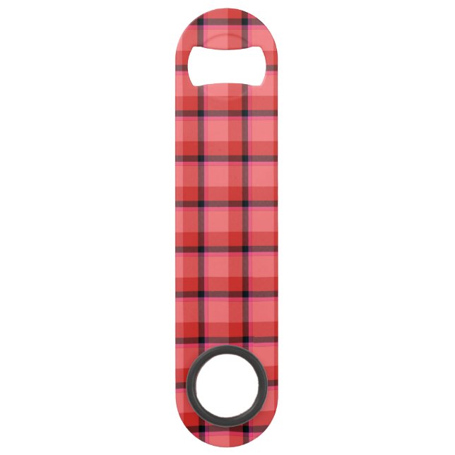 Abrebotellas De Bar Diseño del tartán (Anverso)