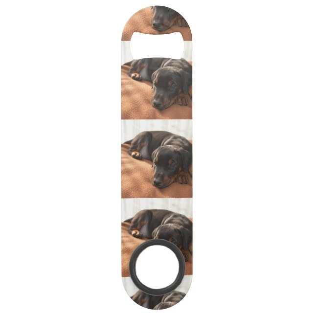 Abrebotellas De Bar doberman-pinscher-puppy (Anverso)