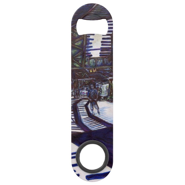 Abrebotellas De Bar Dustar el piano (Anverso)