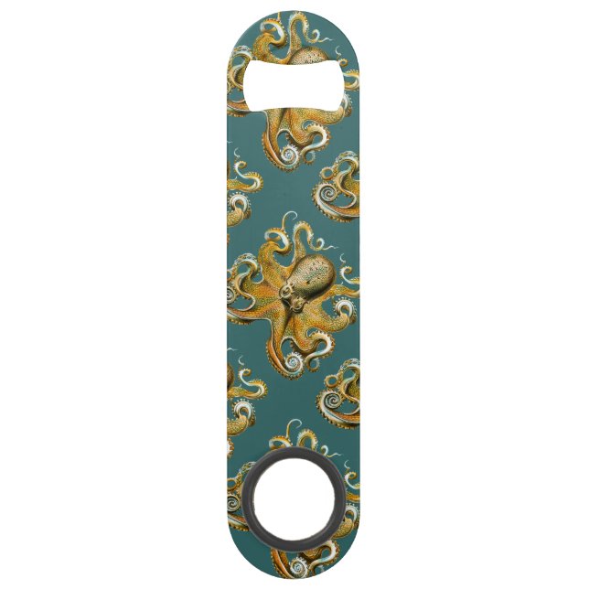 Abrebotellas De Bar El pulpo de Ernst Haeckel (Anverso)