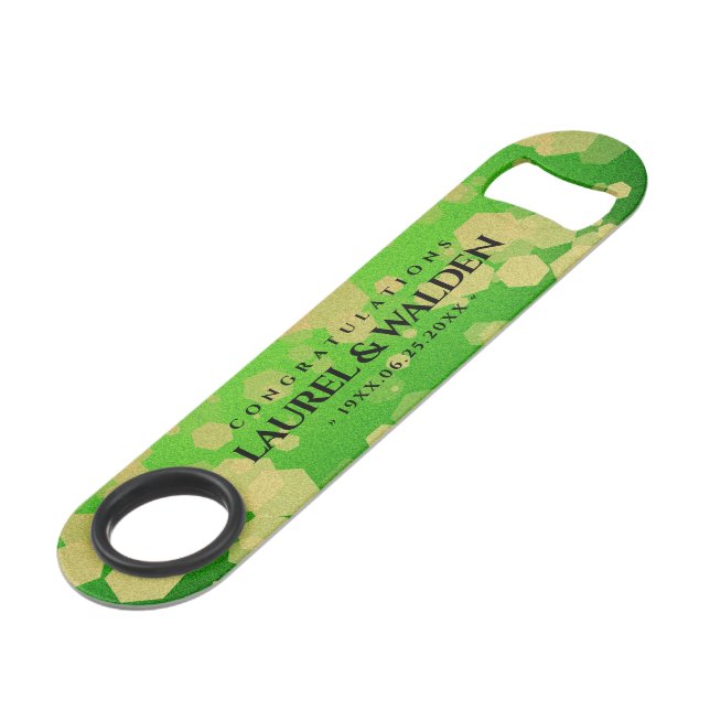 Abrebotellas De Bar Elegante 66º aniversario del Boda Titanita (Ángulo frontal)