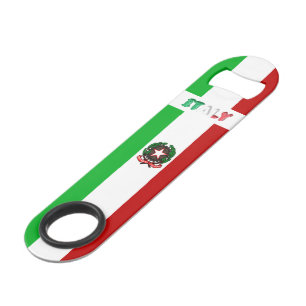 Abrebotellas De Bar emblema de la bandera italiana