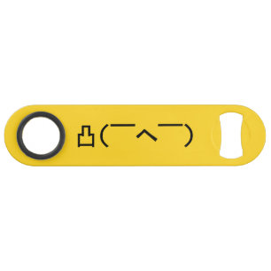 Abrebotellas De Bar Emoticon japonés Kaomoji enojado de dedo medio