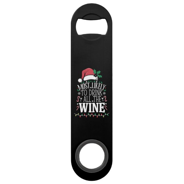 Abrebotellas De Bar Es Muy Probable Que Beban Navidades Toda La Famili (Anverso)